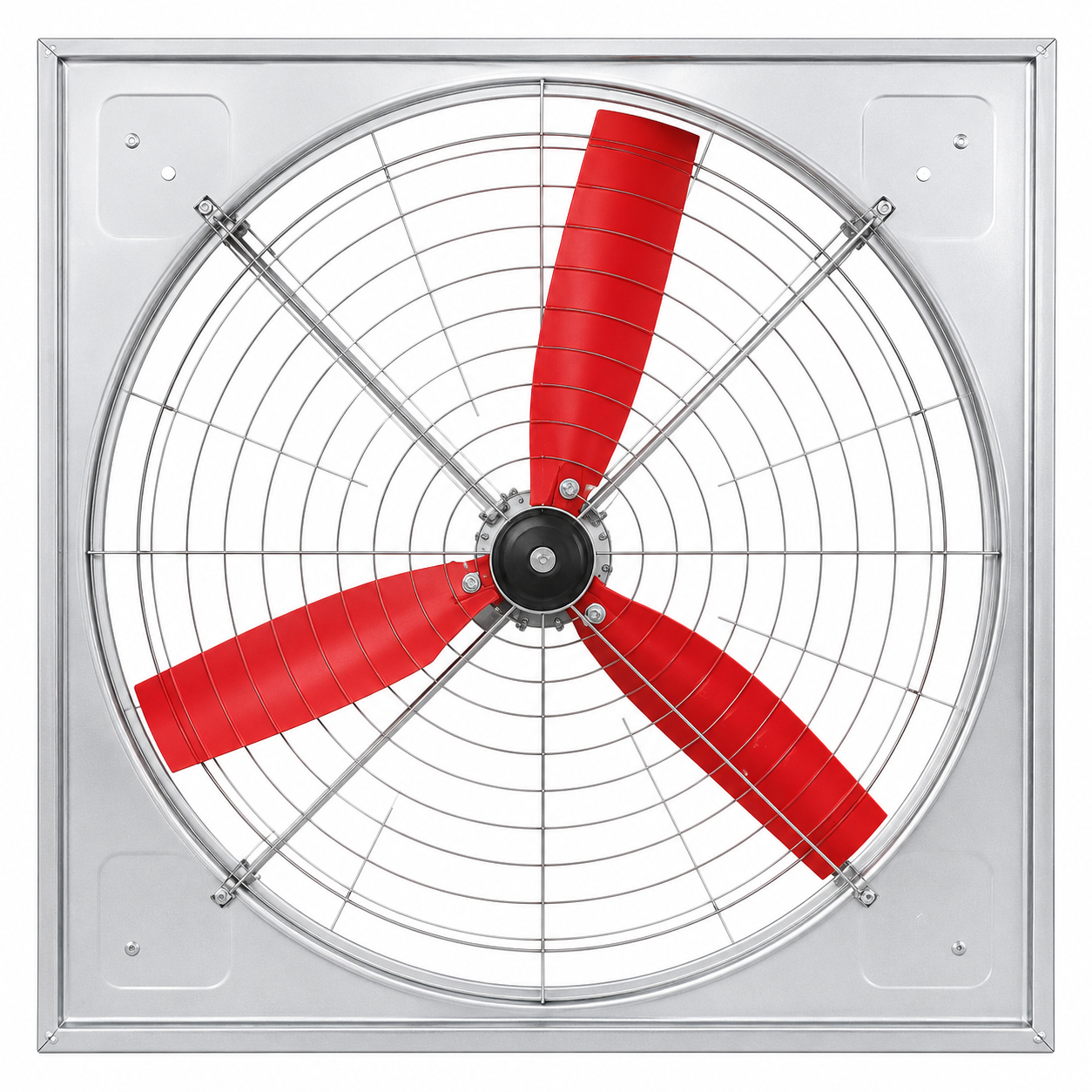 Direct Drive Dairy Fan 54 inch- Red Nylon Blades