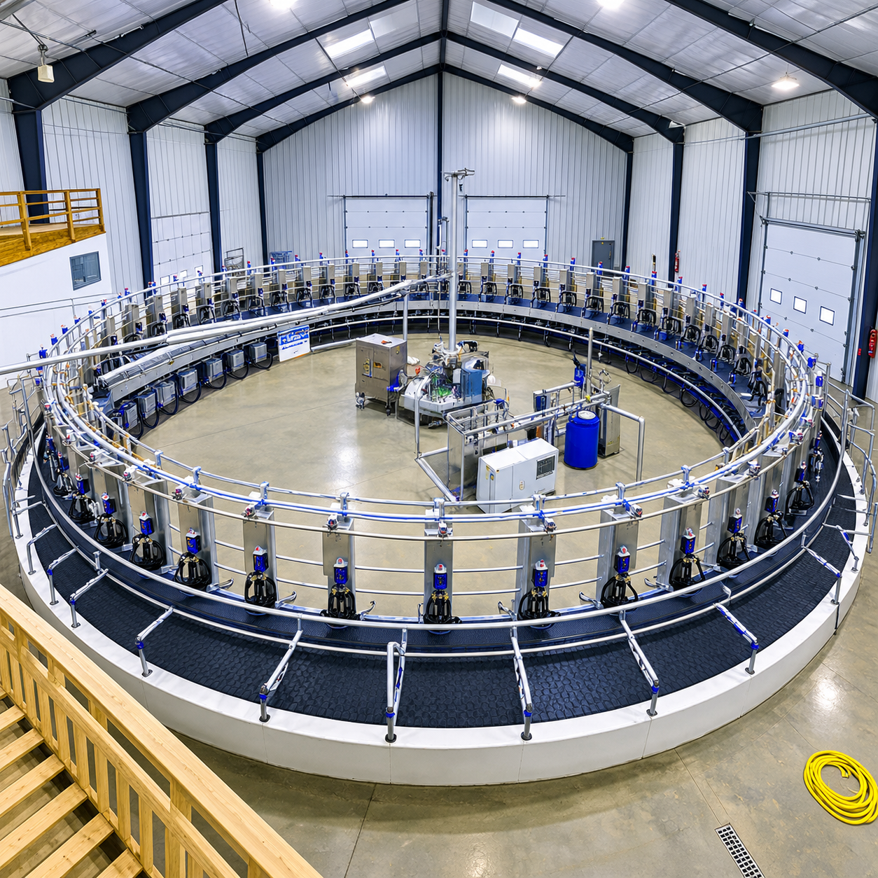 BouMatic Xcalibur 360IX internal rotary milking parlour